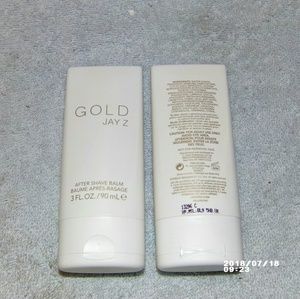 Gold Jay Z aftershave lotion 2 bottles